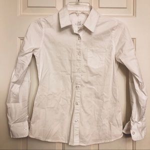 Justice Girl’s white button down shirt 12G